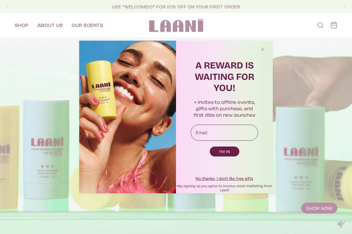 withyoulaani.com homepage screenshot