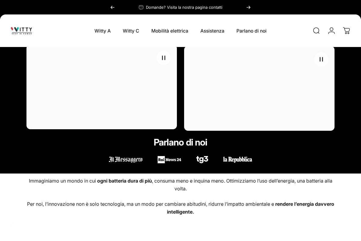 WittyPower homepage screenshot