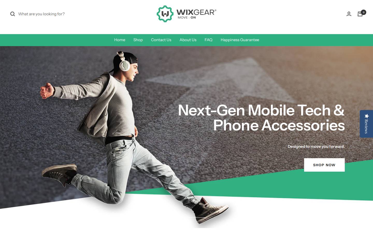 wixgear.com homepage screenshot