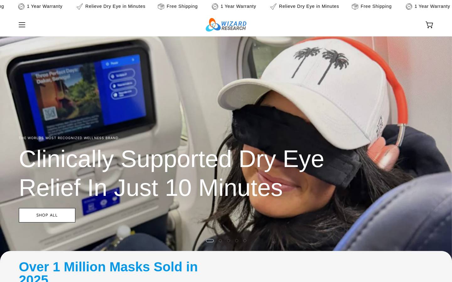 wizardresearch.com homepage screenshot