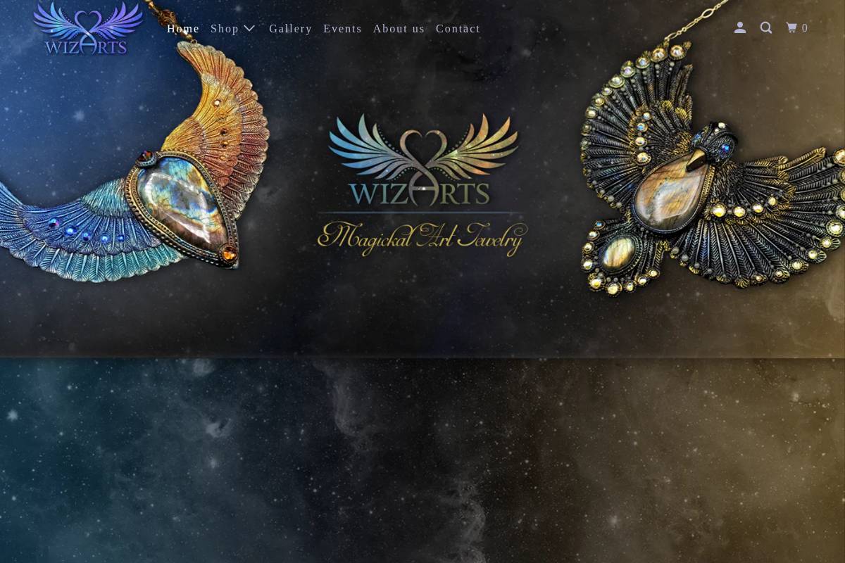 wizarts.us homepage screenshot