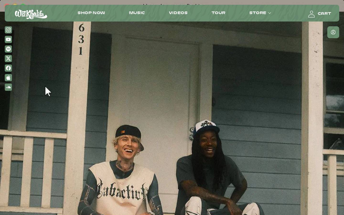 wizkhalifa.com homepage screenshot