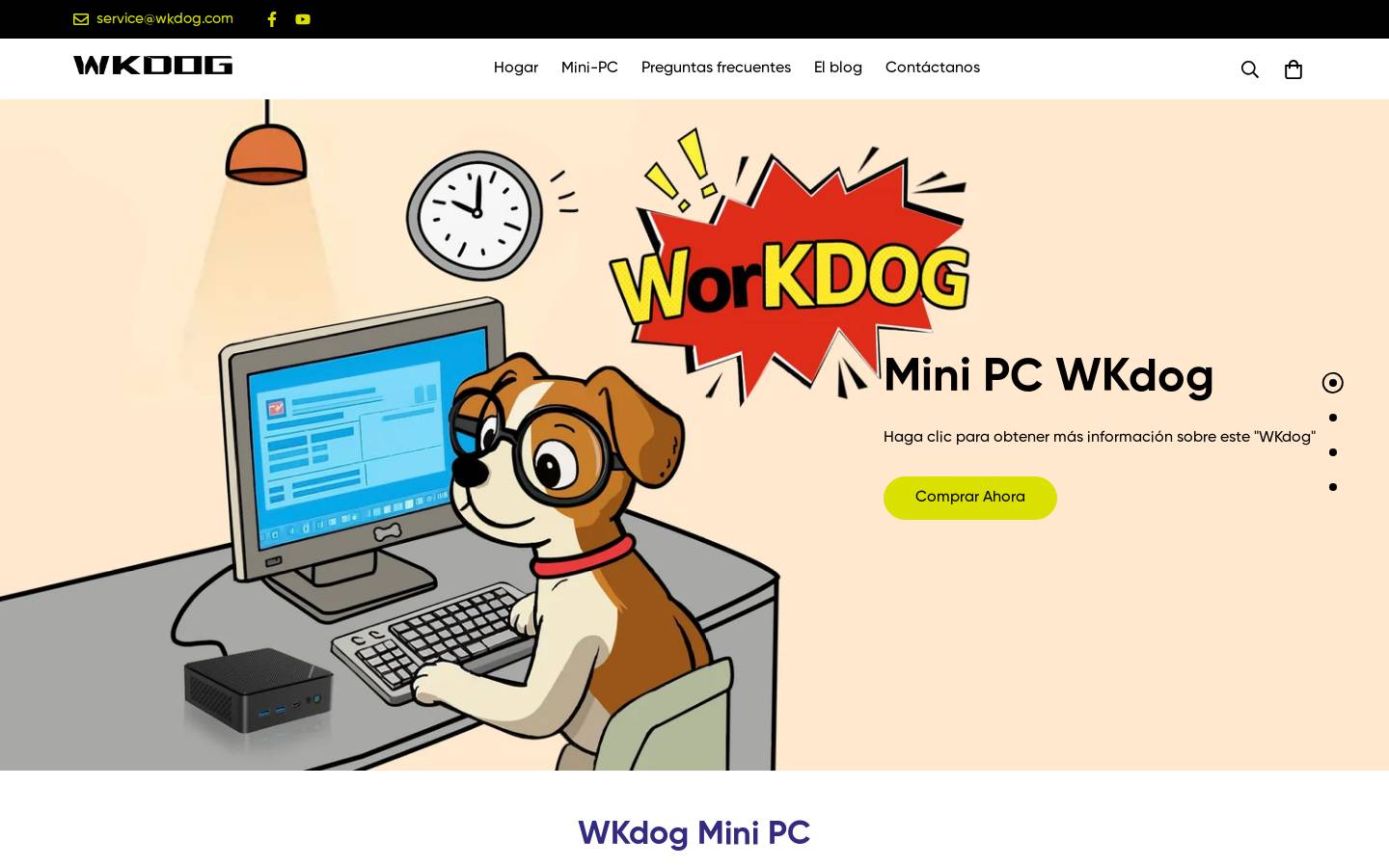 wkdog.es homepage screenshot