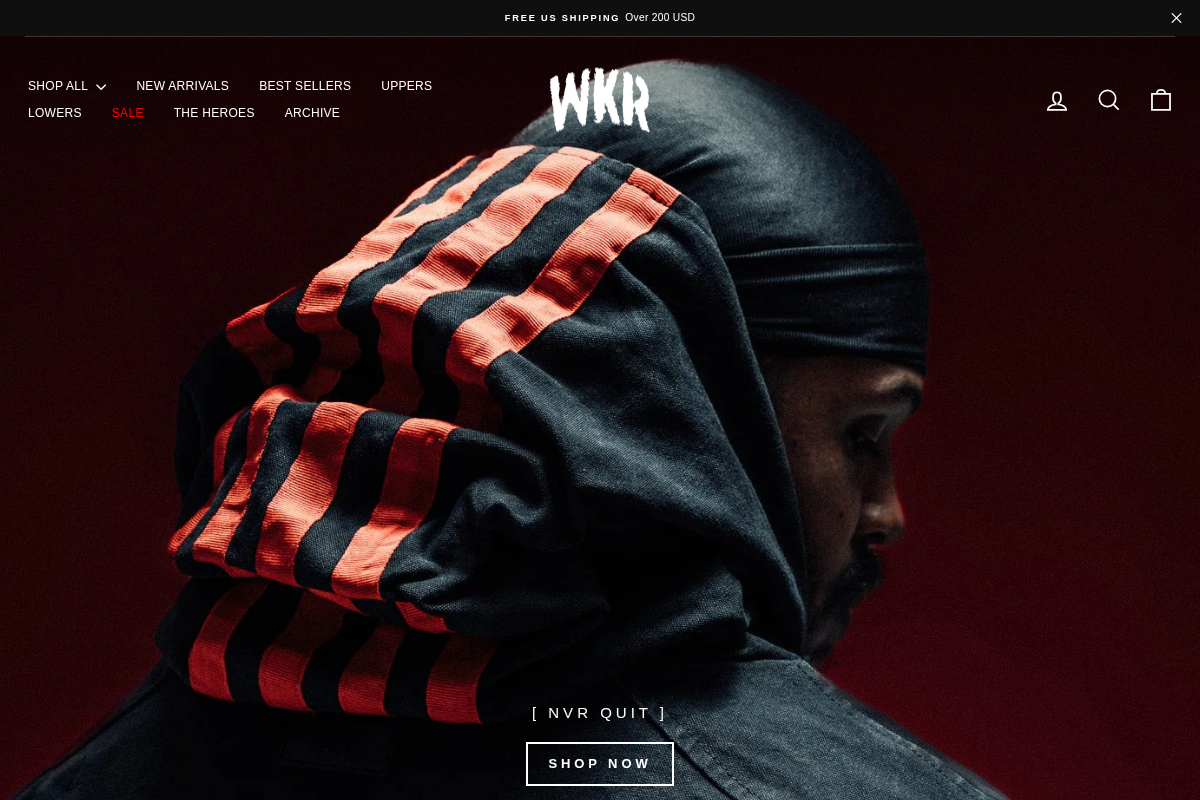 WKR homepage screenshot