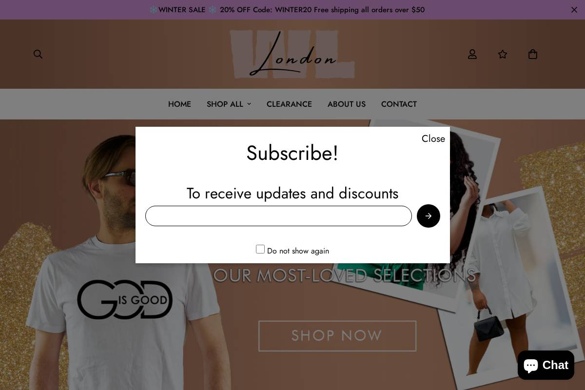 wllondon.com homepage screenshot