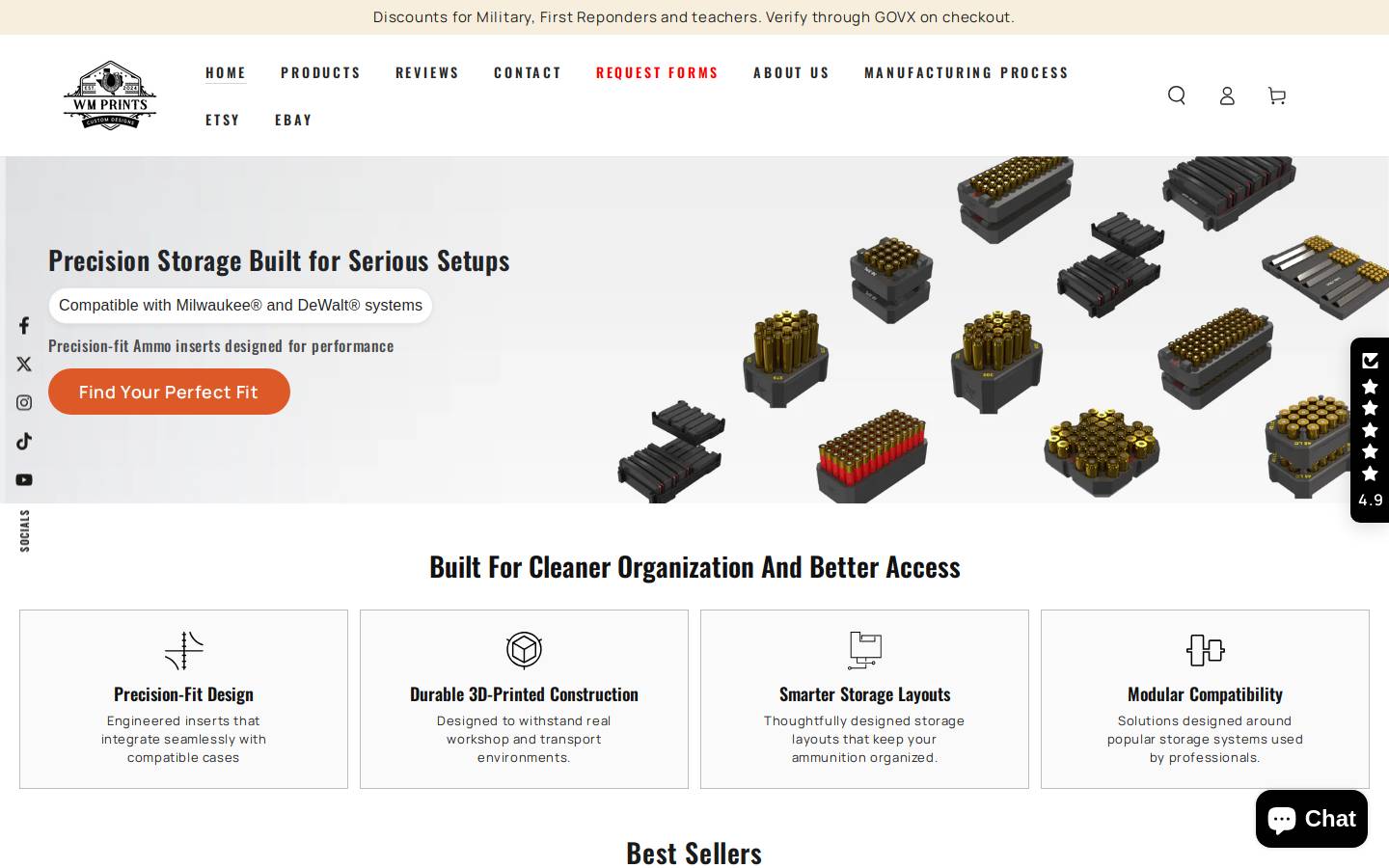wmprints.com homepage screenshot