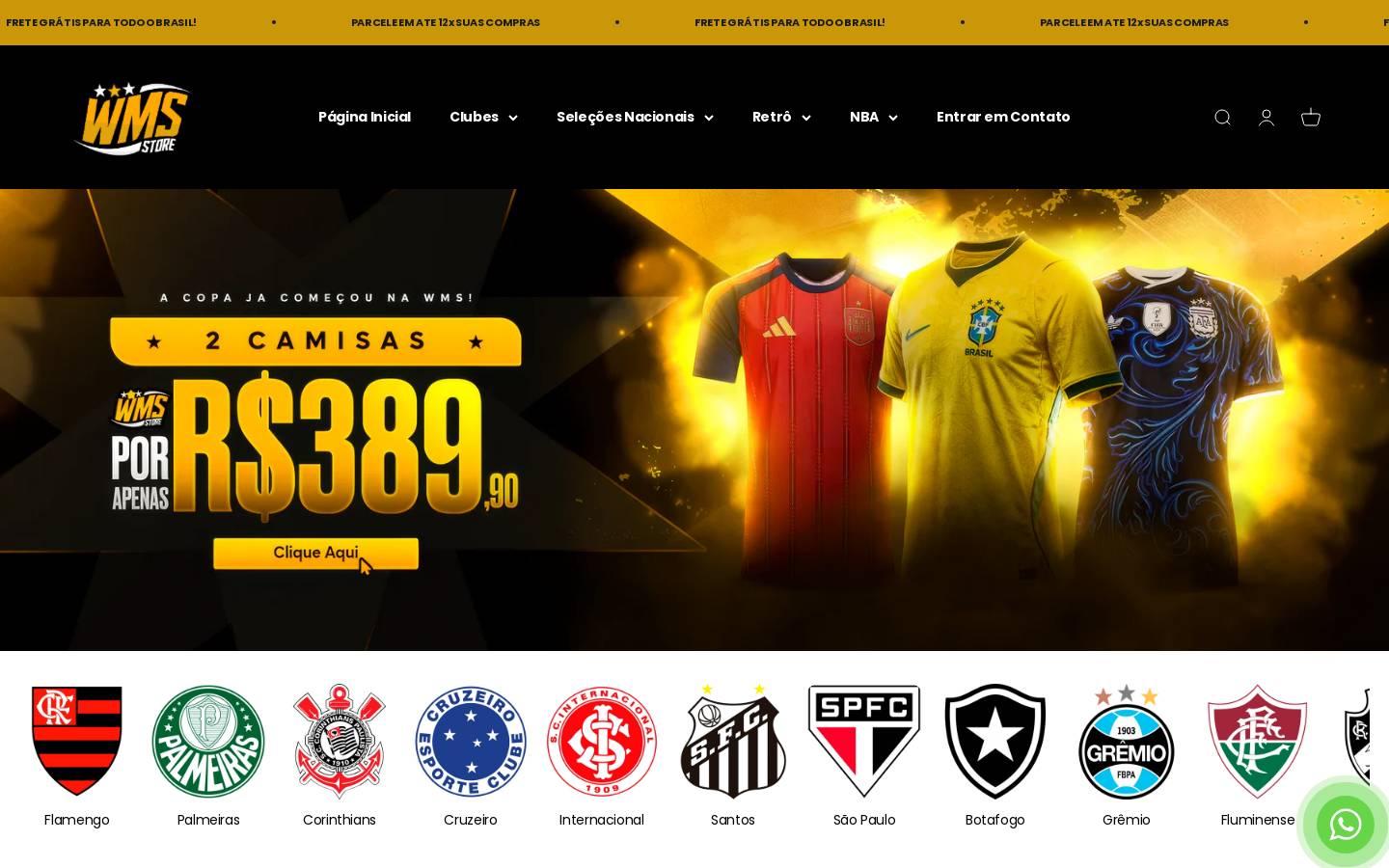 wmsstore.com.br homepage screenshot