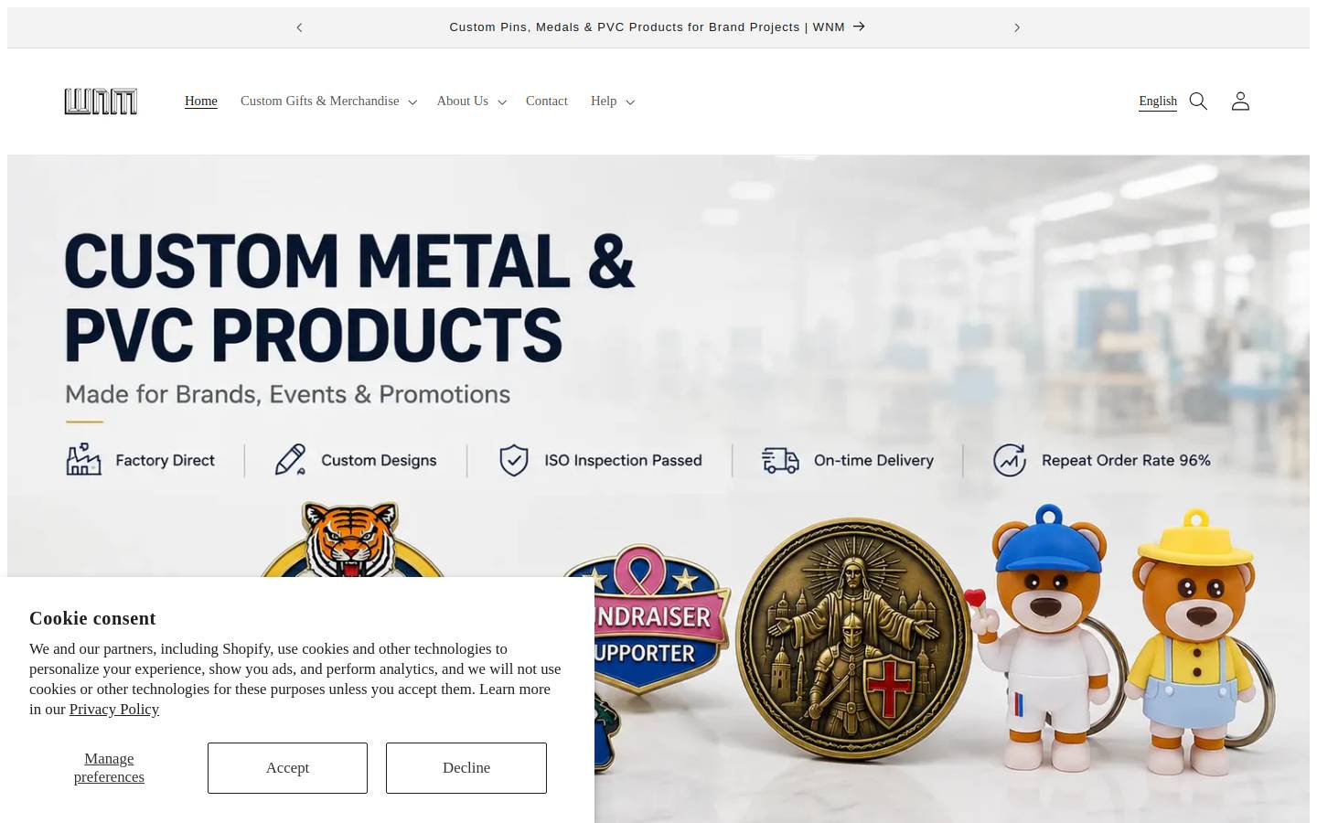 wnmcraft.com homepage screenshot