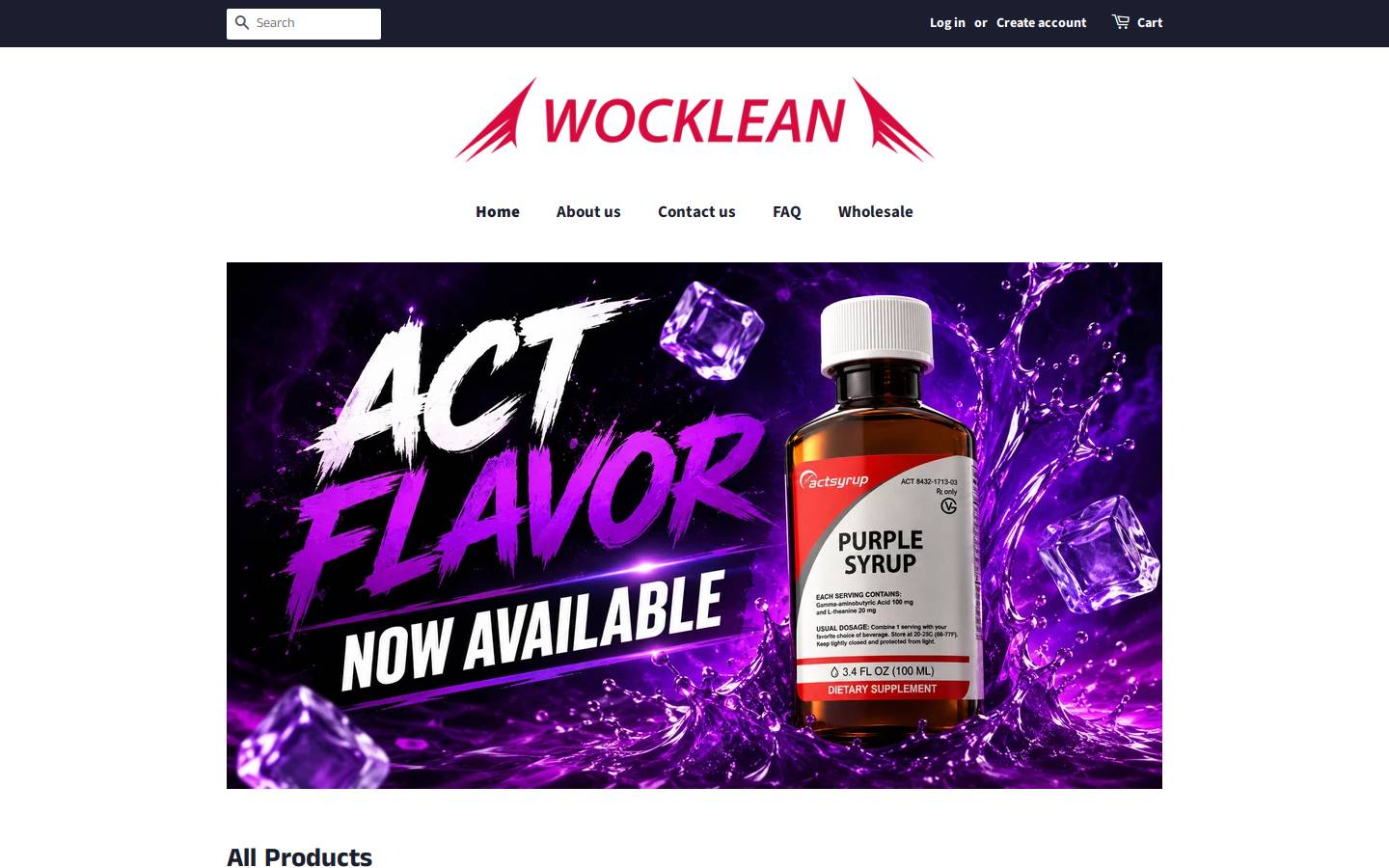 wocklean.com homepage screenshot