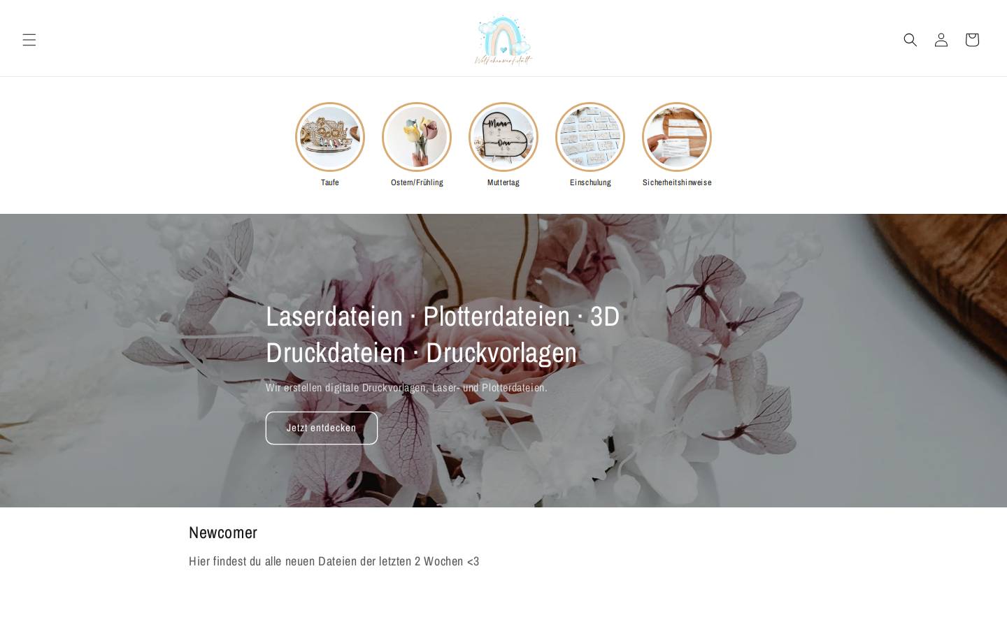 woelkchenwerkstatt.de homepage screenshot