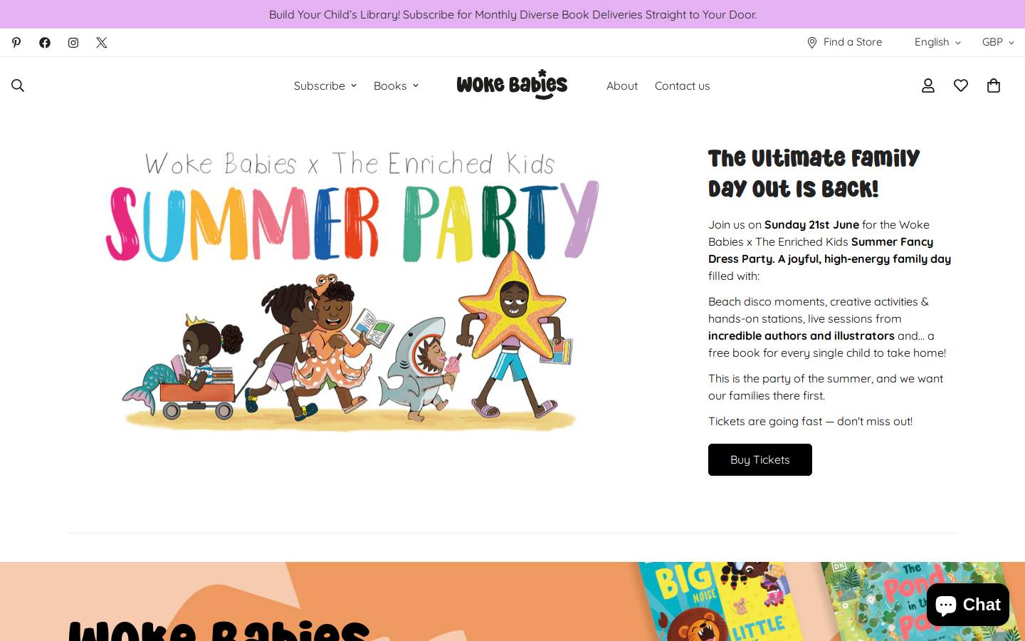 wokebabies.com homepage screenshot