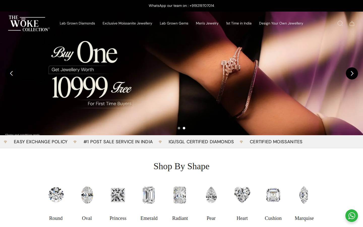 wokecollection.in homepage screenshot