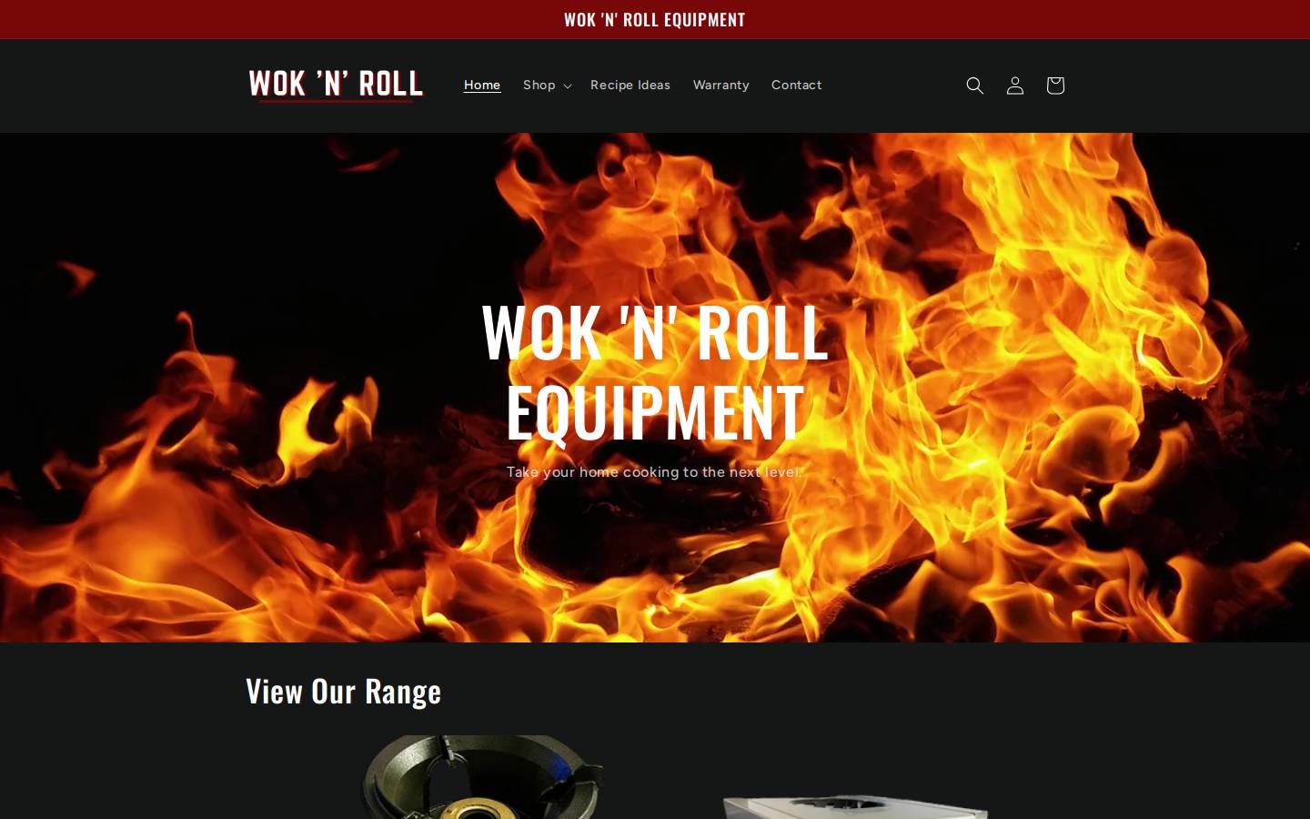 woknrollequipment.com.au homepage screenshot