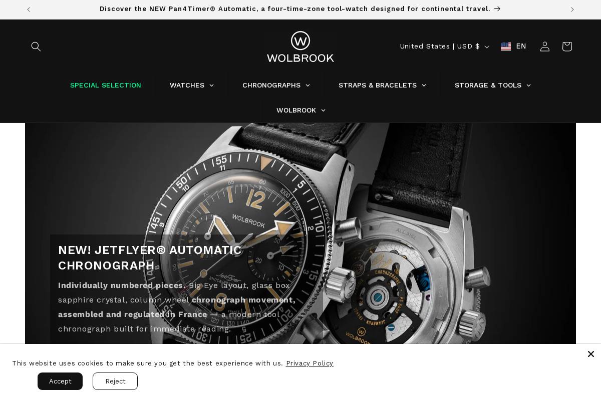 wolbrook.com homepage screenshot