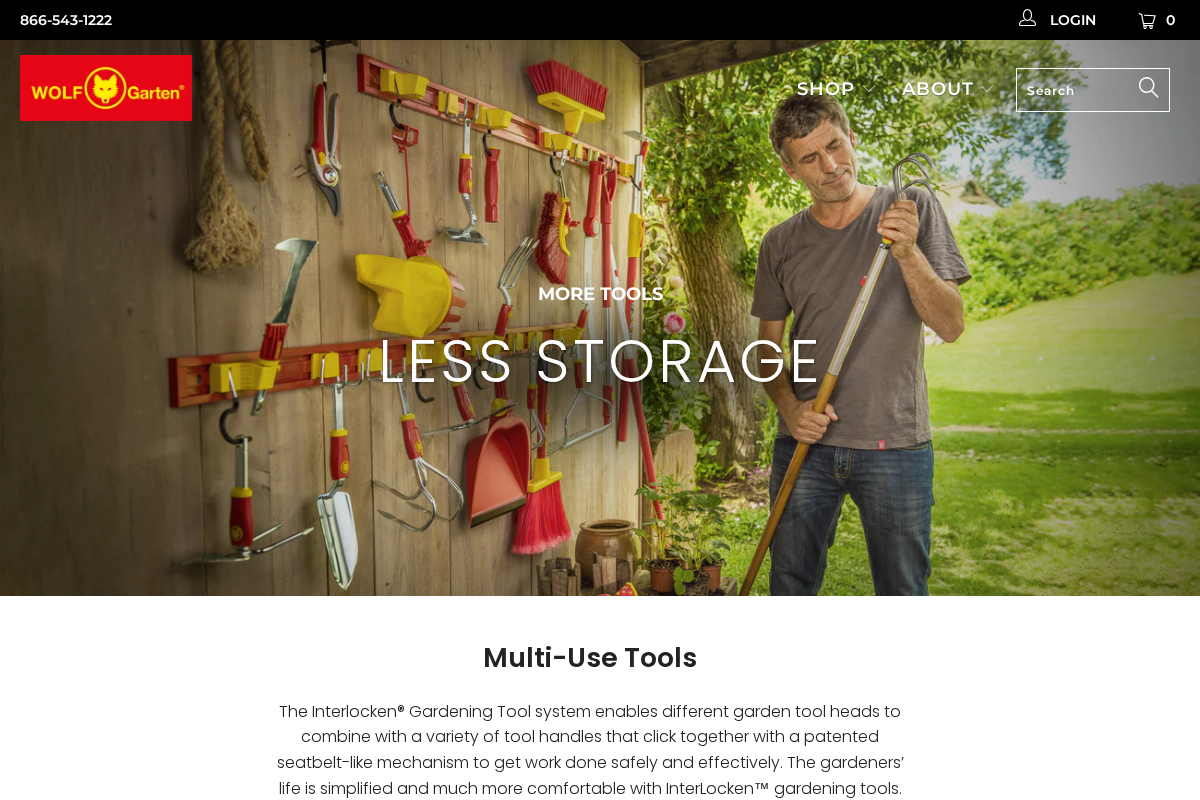 Wolf Garten USA homepage screenshot