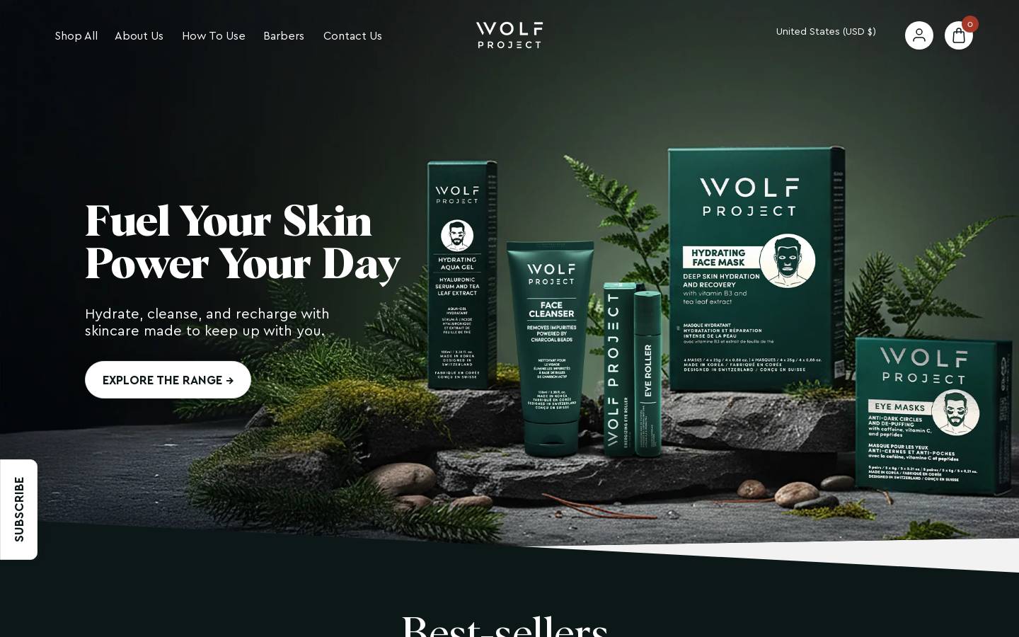 Wolfproject homepage screenshot