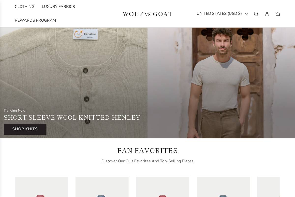 wolfvsgoat.com homepage screenshot