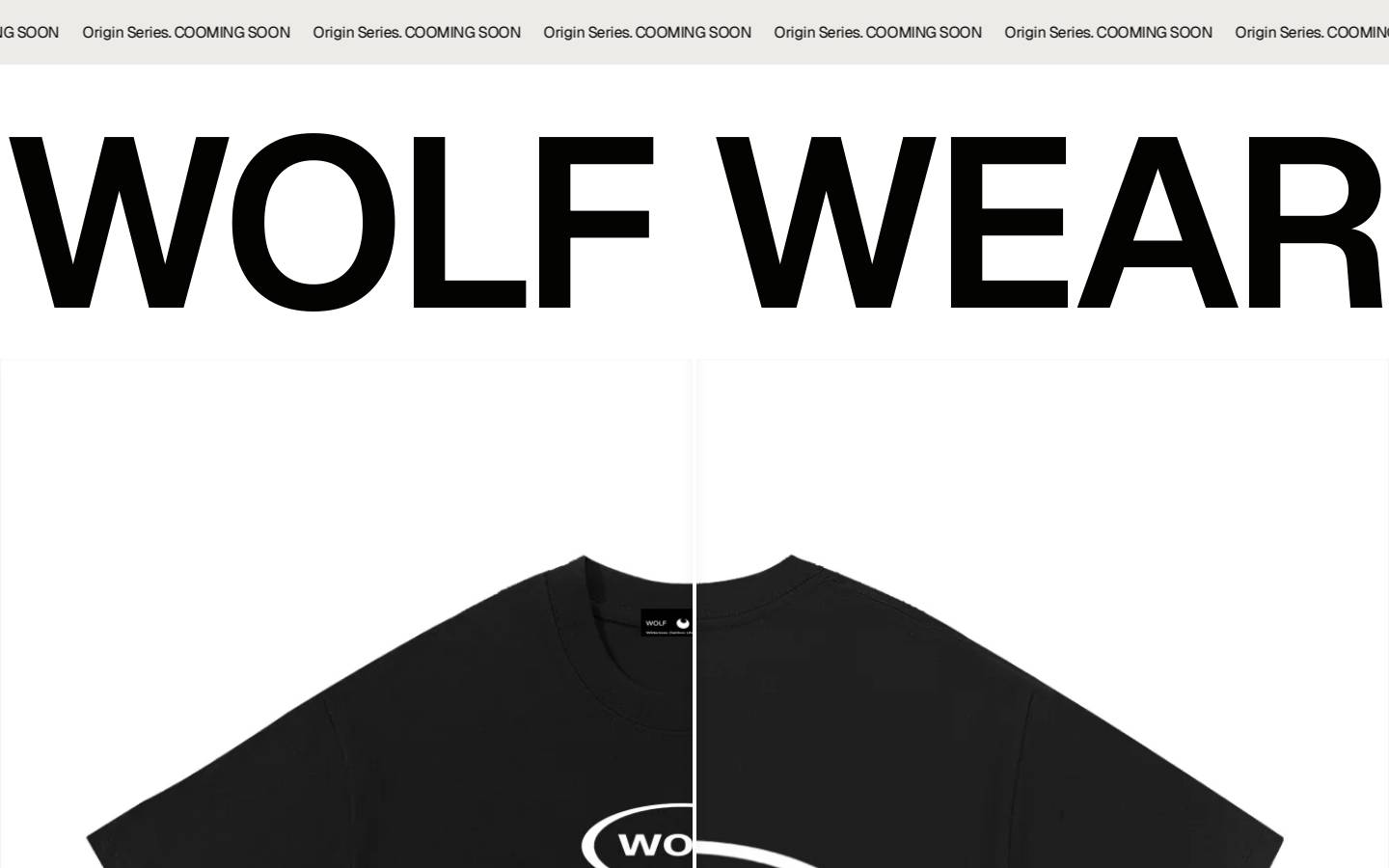 wolfwear.ca homepage screenshot