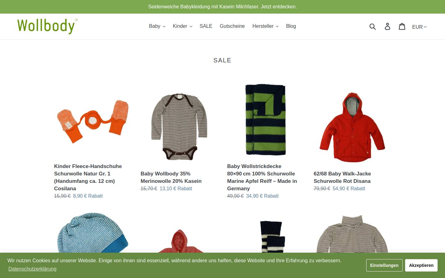 wollbody.de homepage screenshot