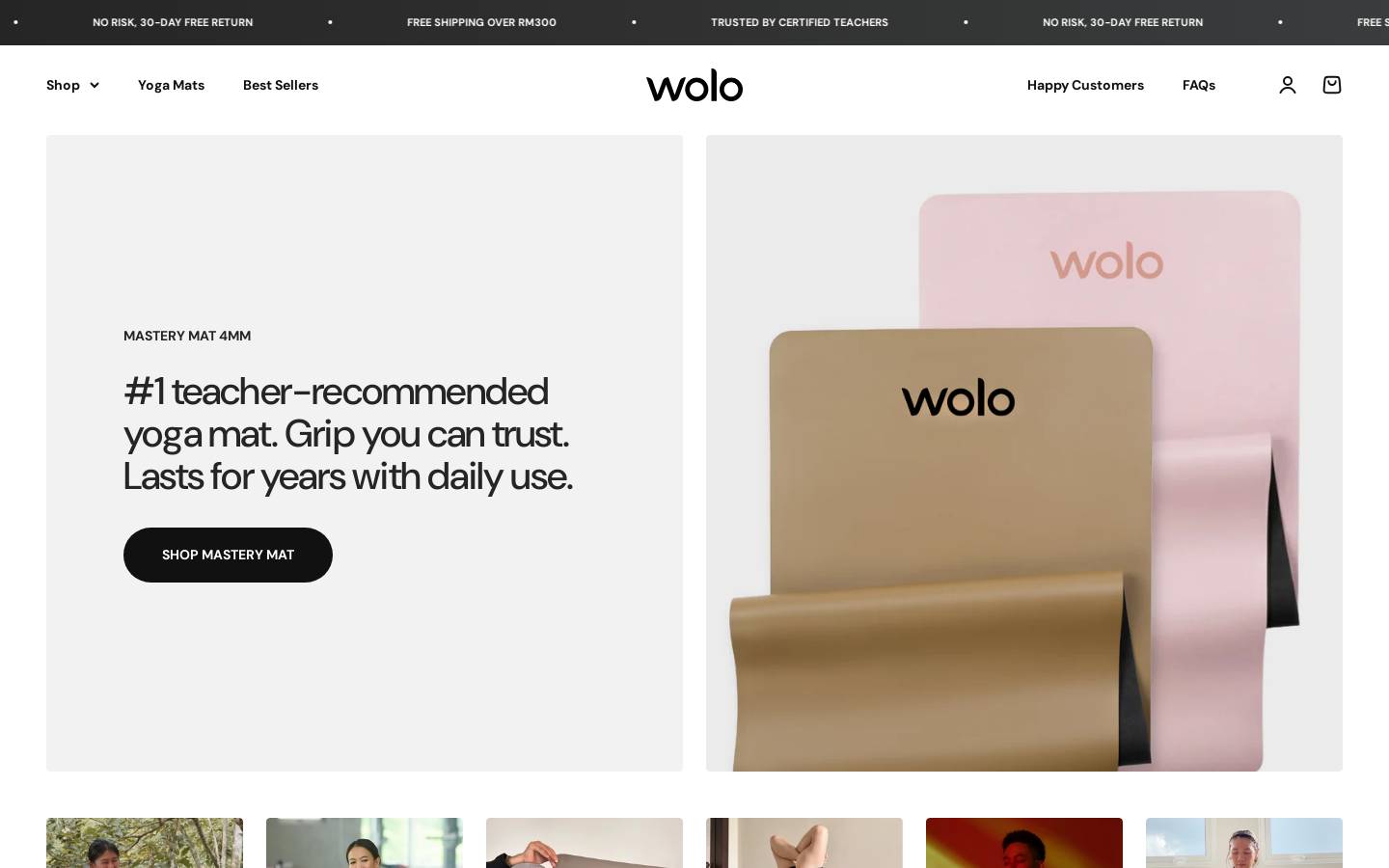 woloyoga.com homepage screenshot