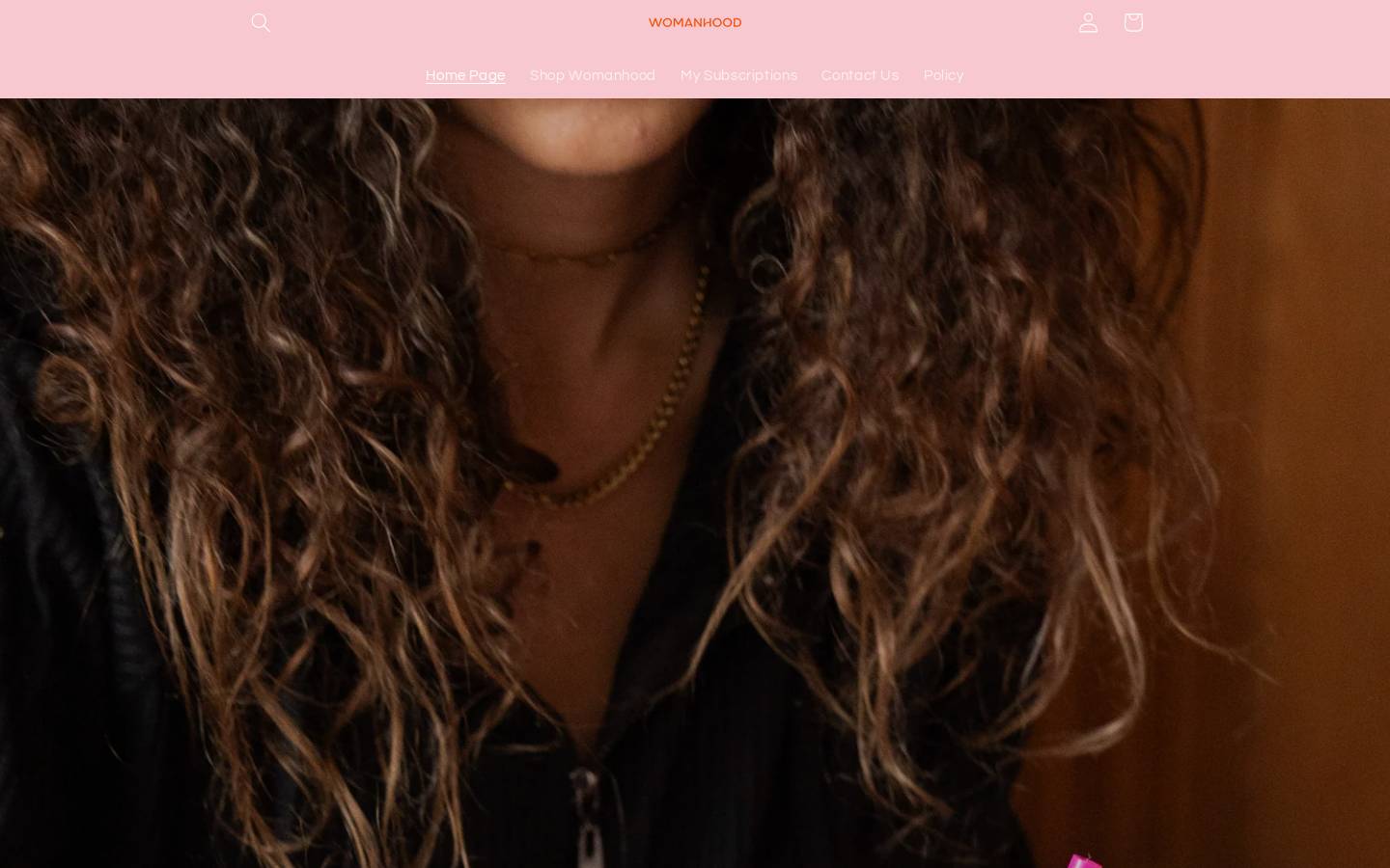woman-hood.org homepage screenshot