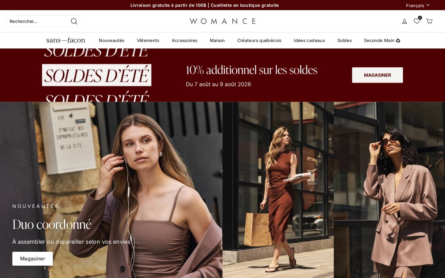 womance.ca homepage screenshot
