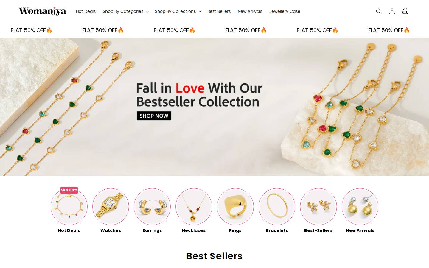womaniya.com homepage screenshot
