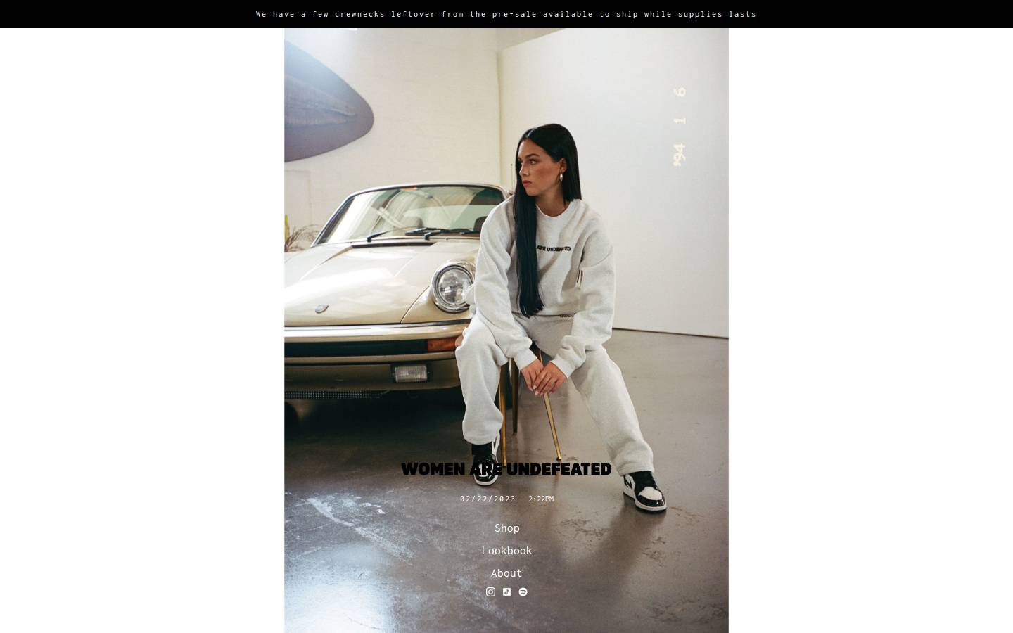 womenareundefeated.com homepage screenshot