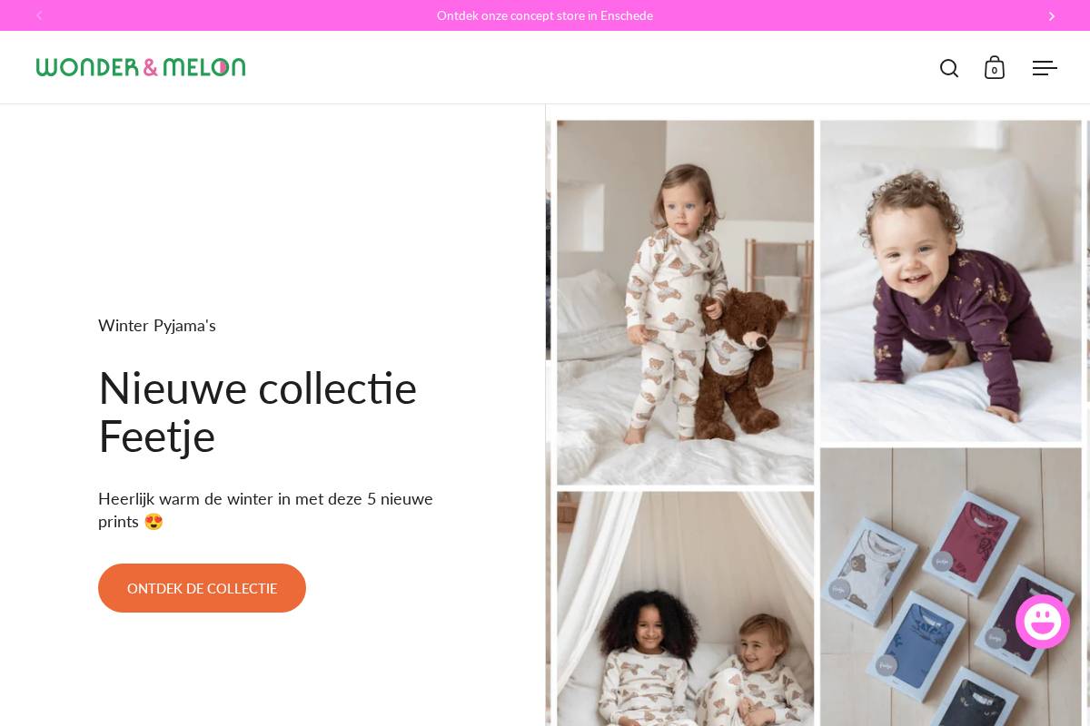 wonderandmelon.nl homepage screenshot