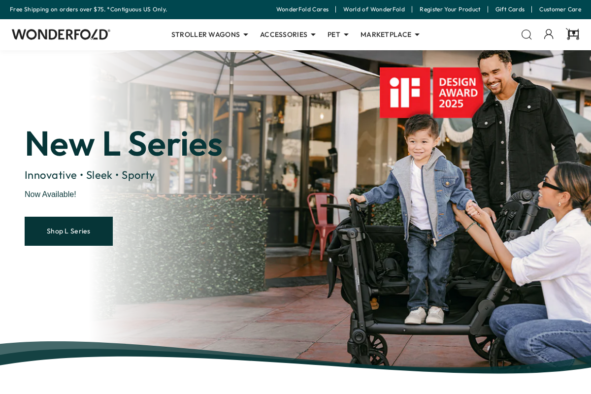 WONDERFOLD homepage screenshot
