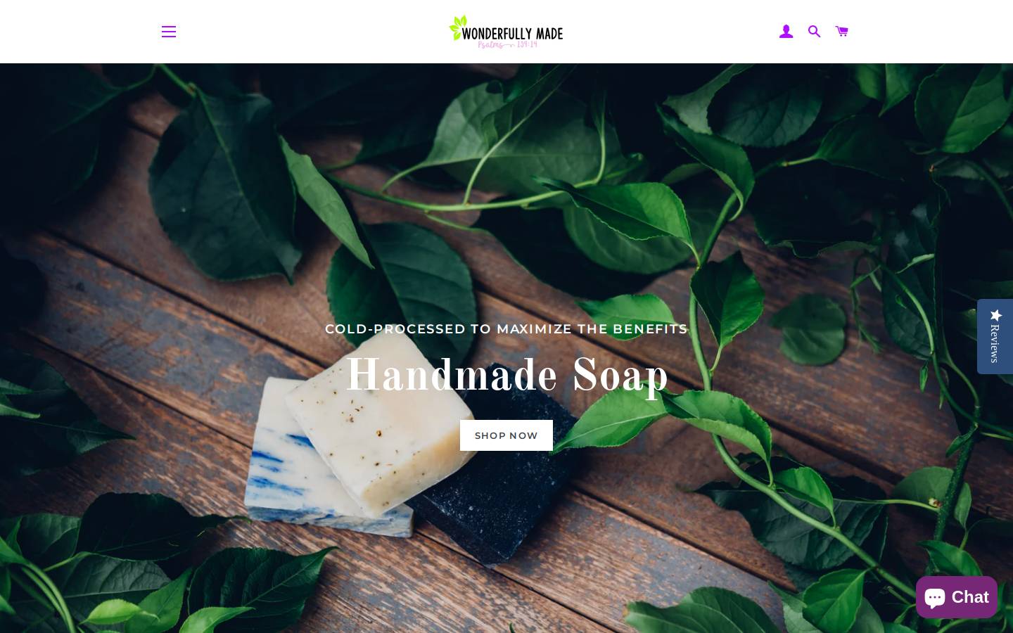 wonderfullymade.love homepage screenshot