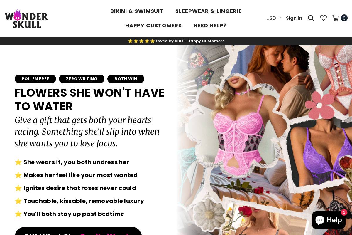 Wonder Skull homepage screenshot