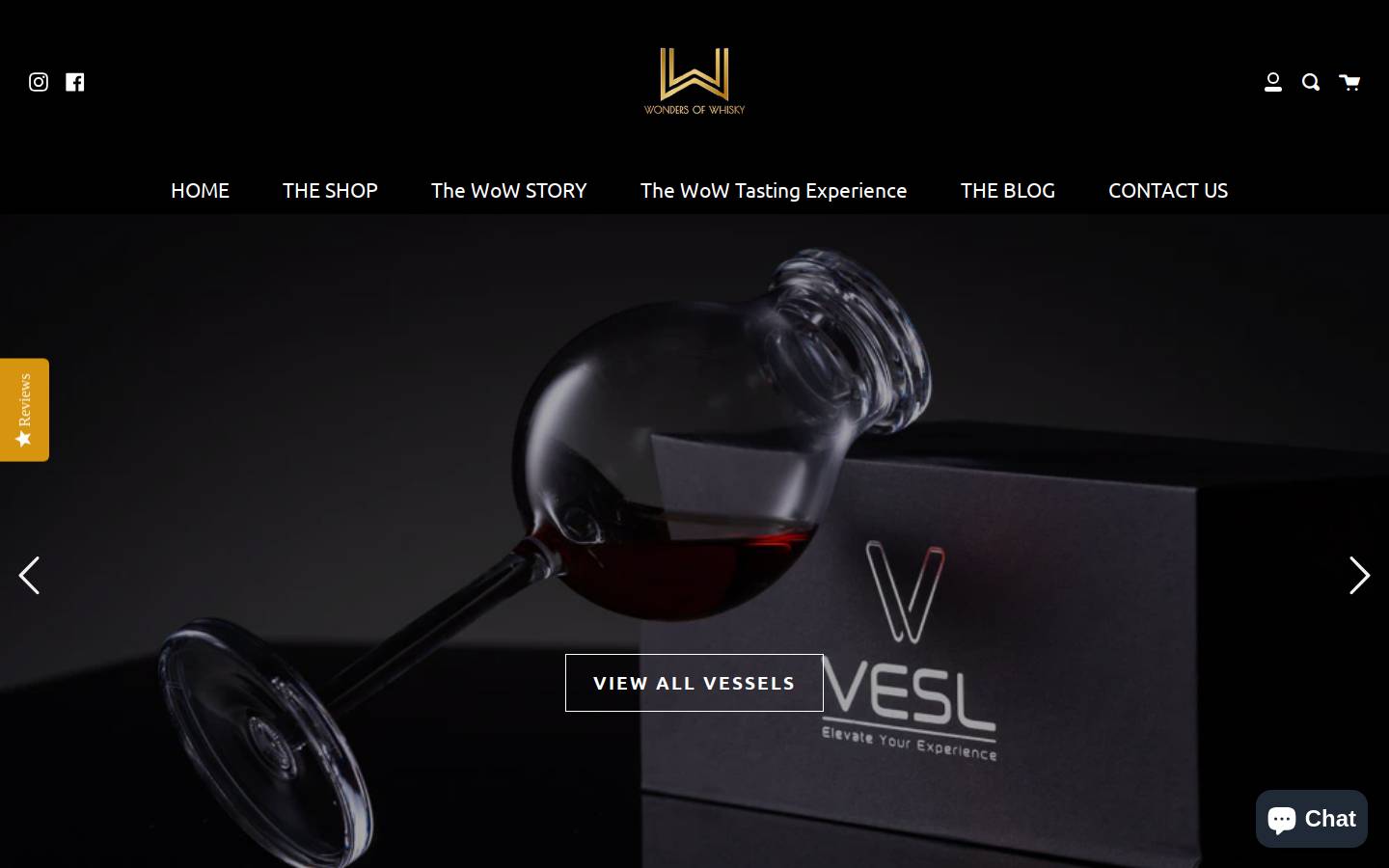 wonderswhisky.com homepage screenshot