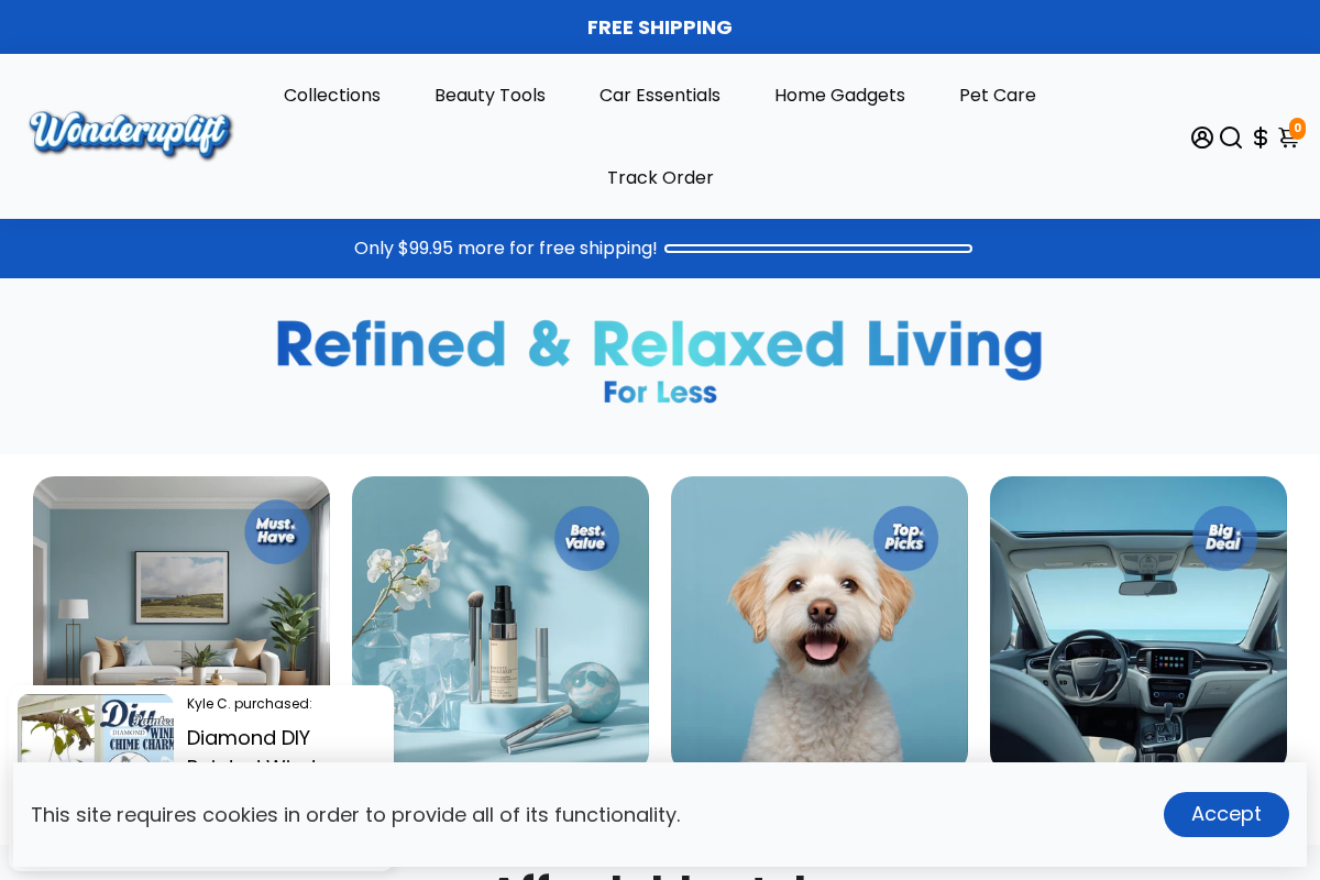 WonderUplift – Elevate Your Home, Inspire Your Life – Wonderuplift American ExpressApple PayDiners ClubDiscoverGoogle PayiDEALJCBMaestroMastercardPayPalShop PayVisa homepage screenshot