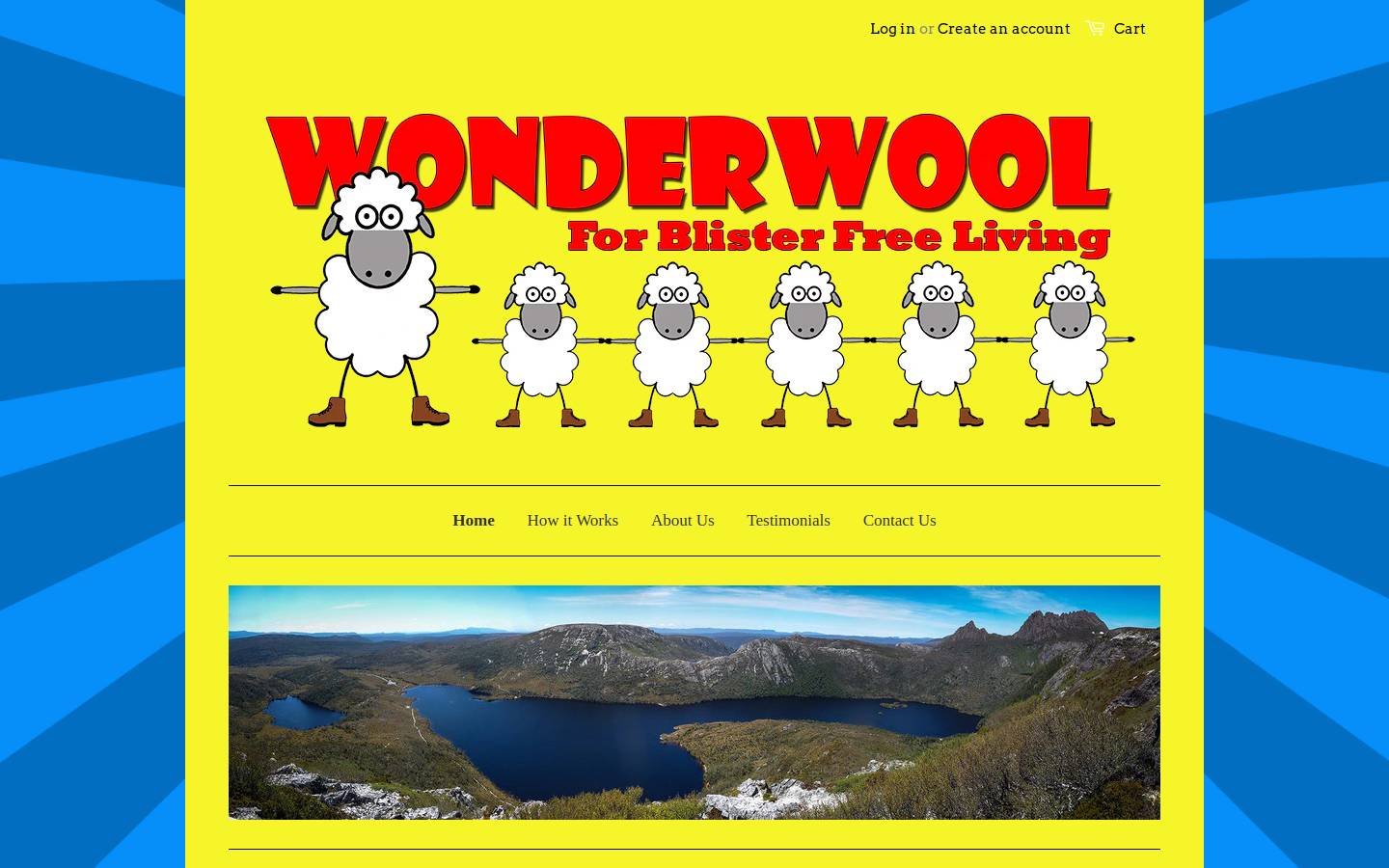 wonderwool.com.au homepage screenshot