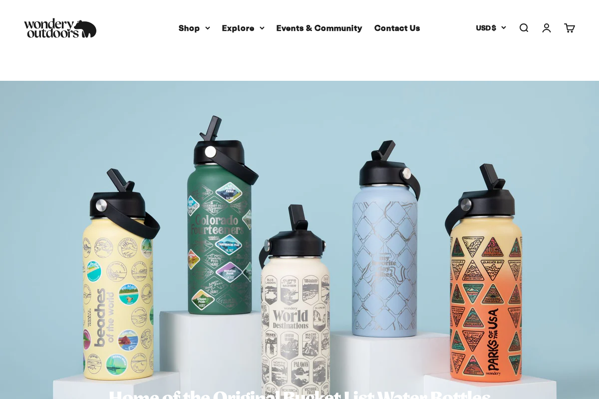 Wondery homepage screenshot