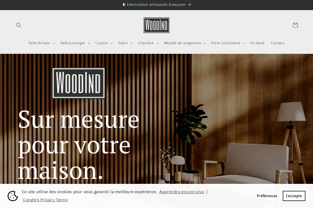 wood-ind.com homepage screenshot