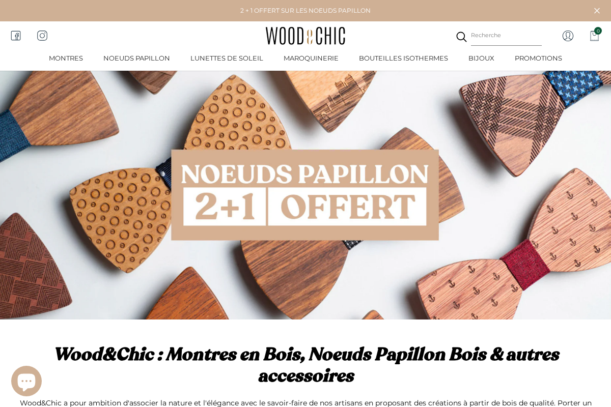 Wood&Chic homepage screenshot