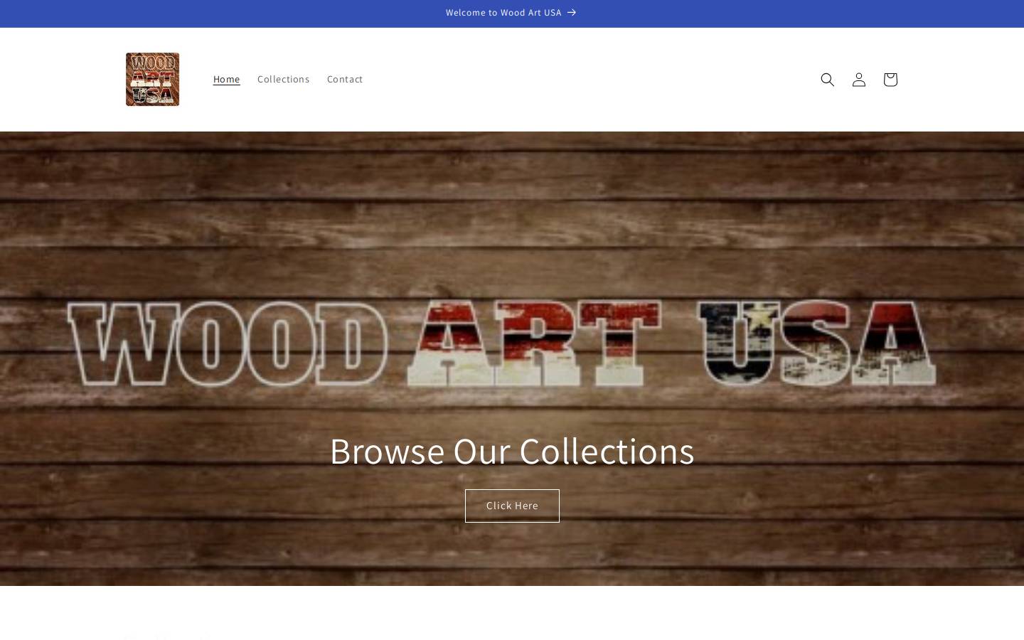 woodartusa.com homepage screenshot