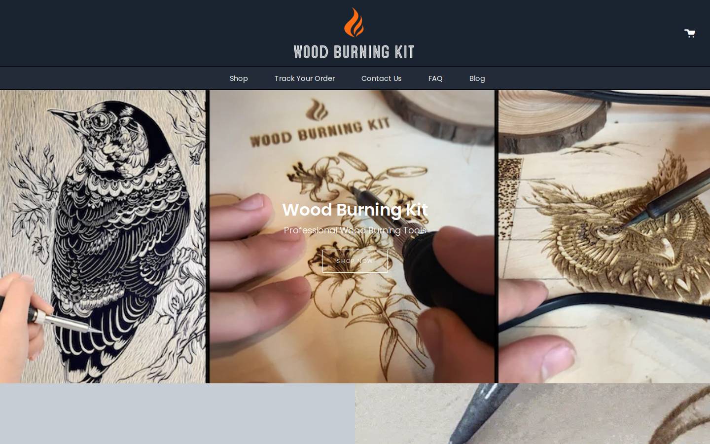 woodburningkit.com homepage screenshot