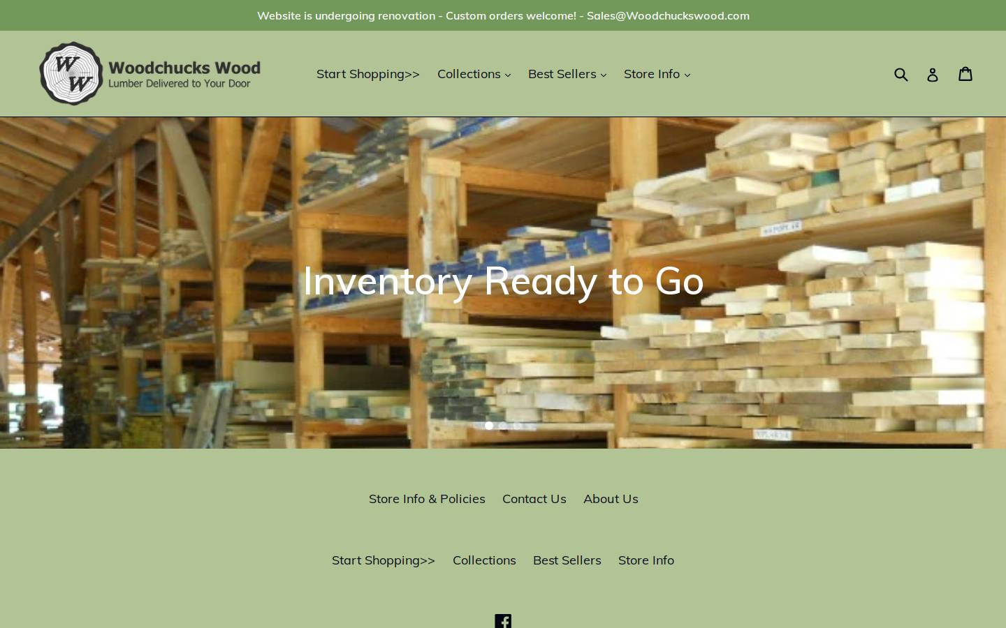woodchuckswood.com homepage screenshot