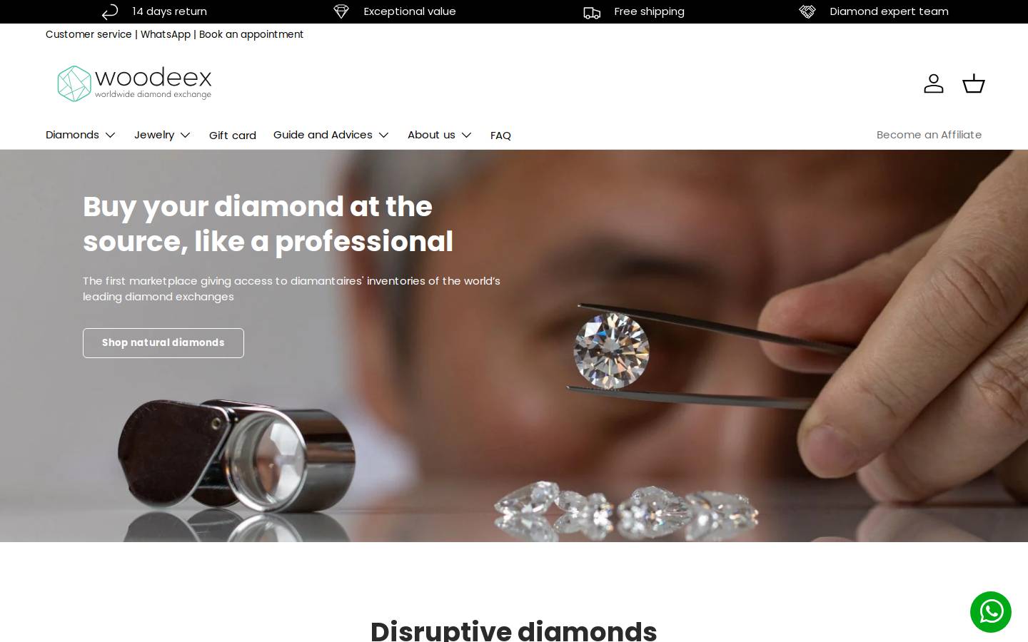 woodeex.com homepage screenshot
