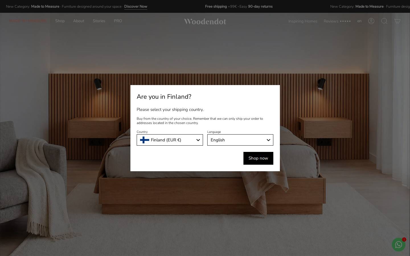 Woodendot homepage screenshot
