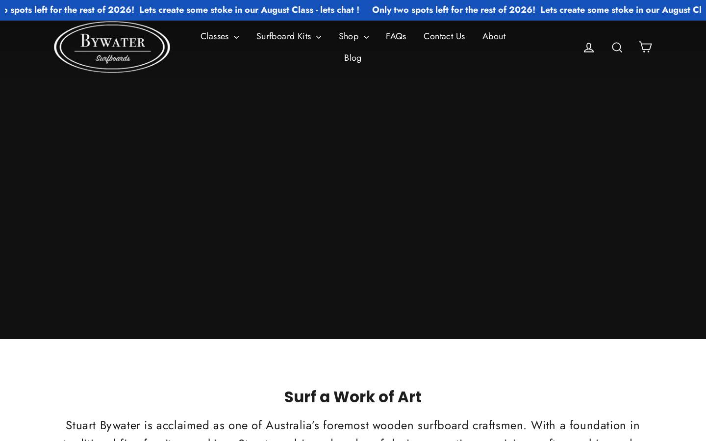 woodensurfboard.com.au homepage screenshot