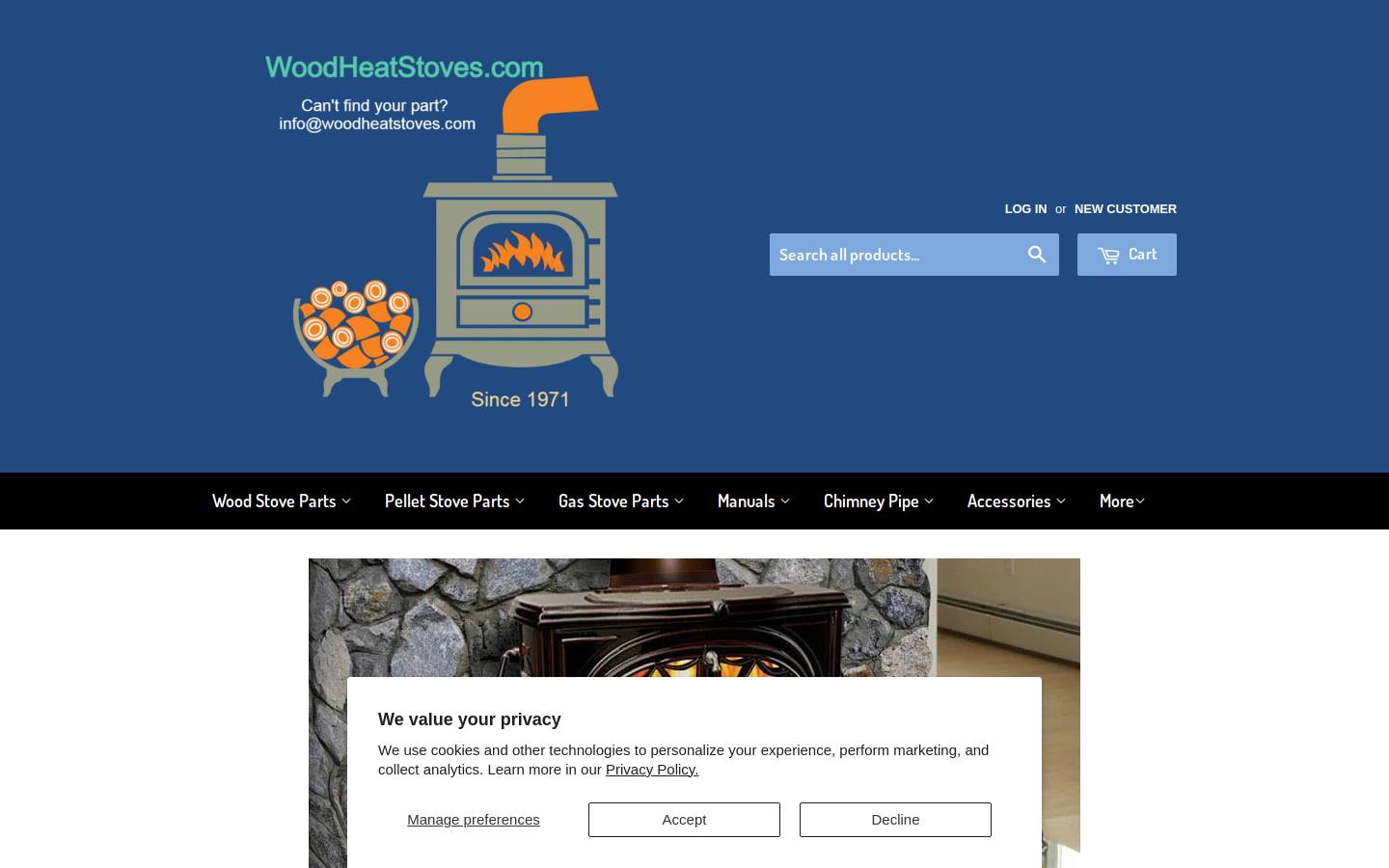woodheatstoves.com homepage screenshot