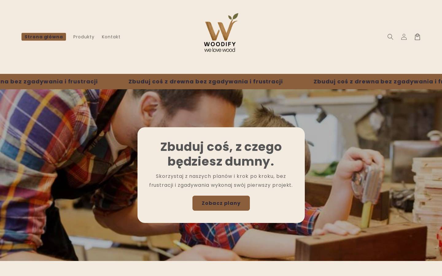 woodify.com.pl homepage screenshot