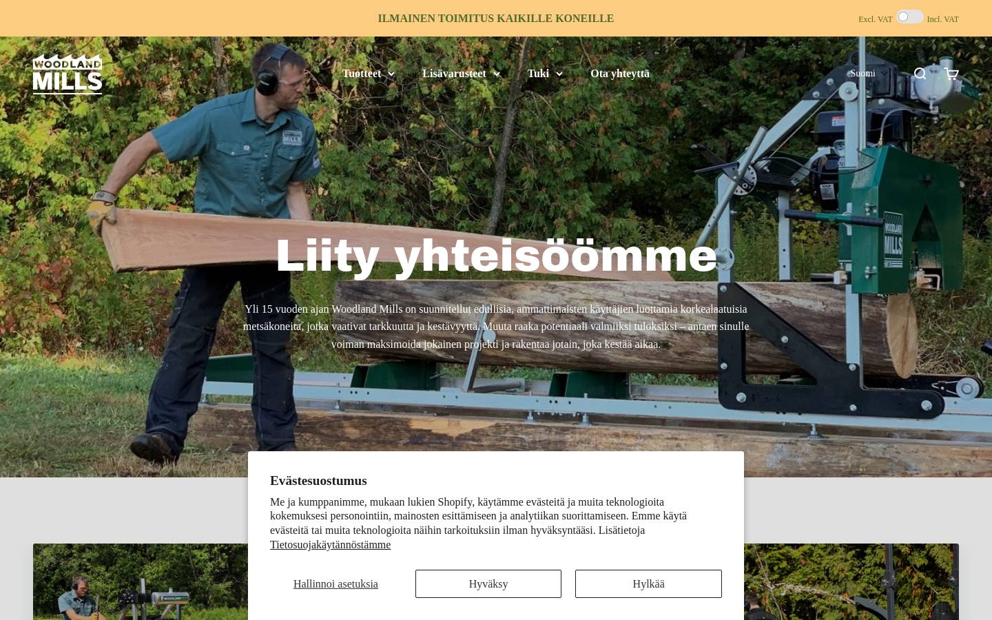woodlandmills.com homepage screenshot