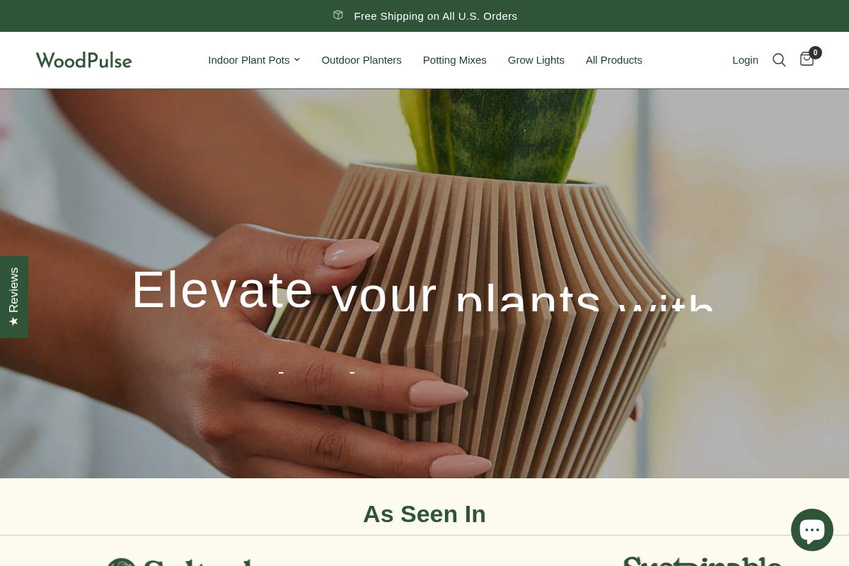 Woodland Pulse homepage screenshot