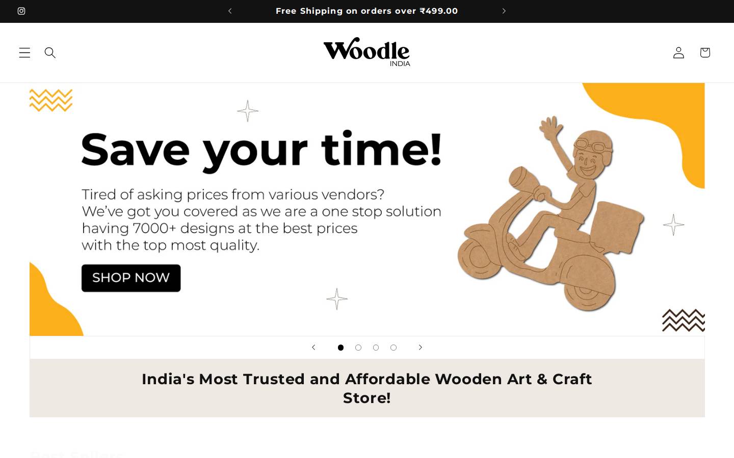 woodleindia.com homepage screenshot