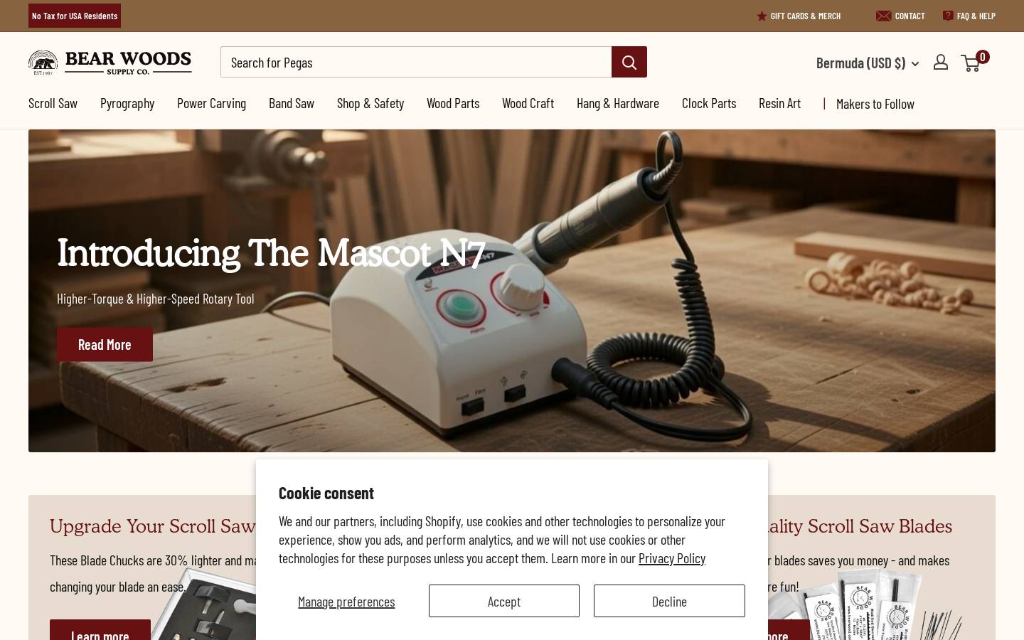 woodparts.ca homepage screenshot
